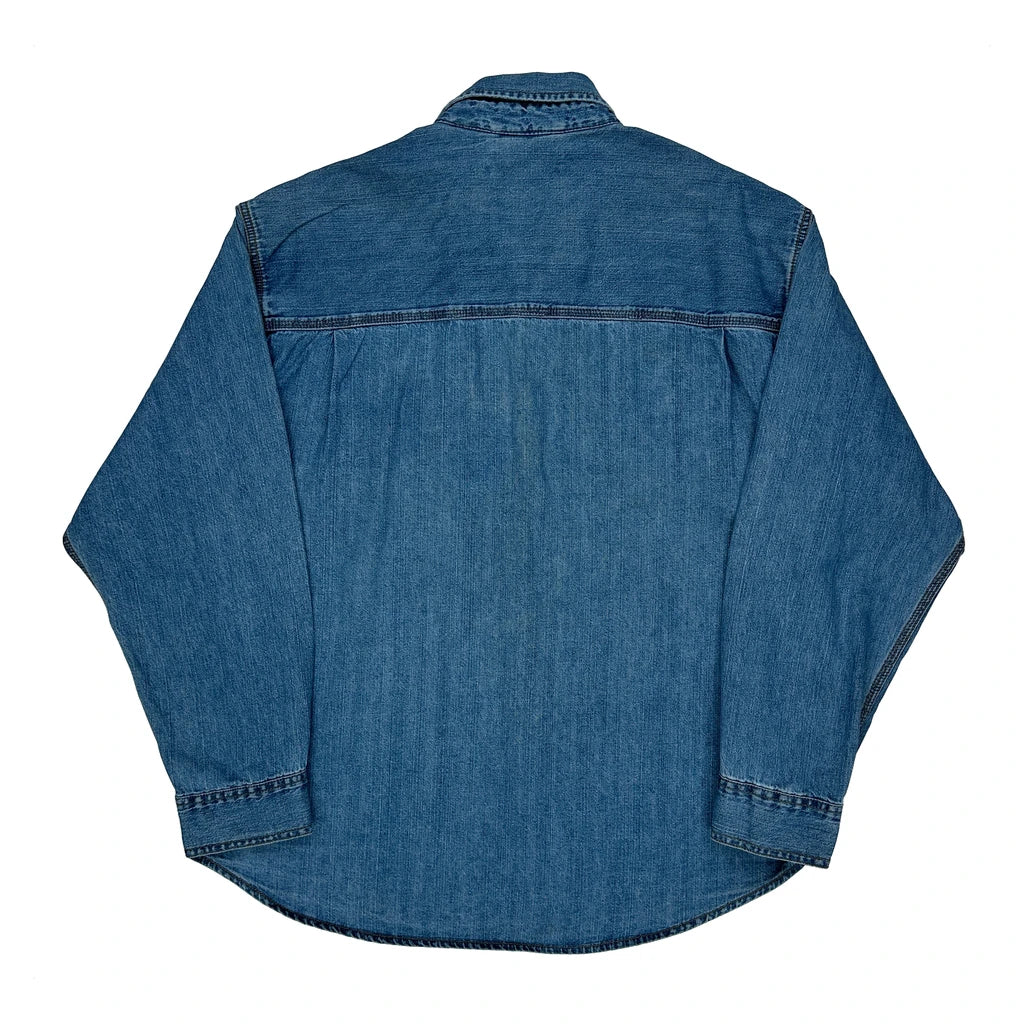 Levis Denim Shirt - 2XL Blue Cotton - Image 2
