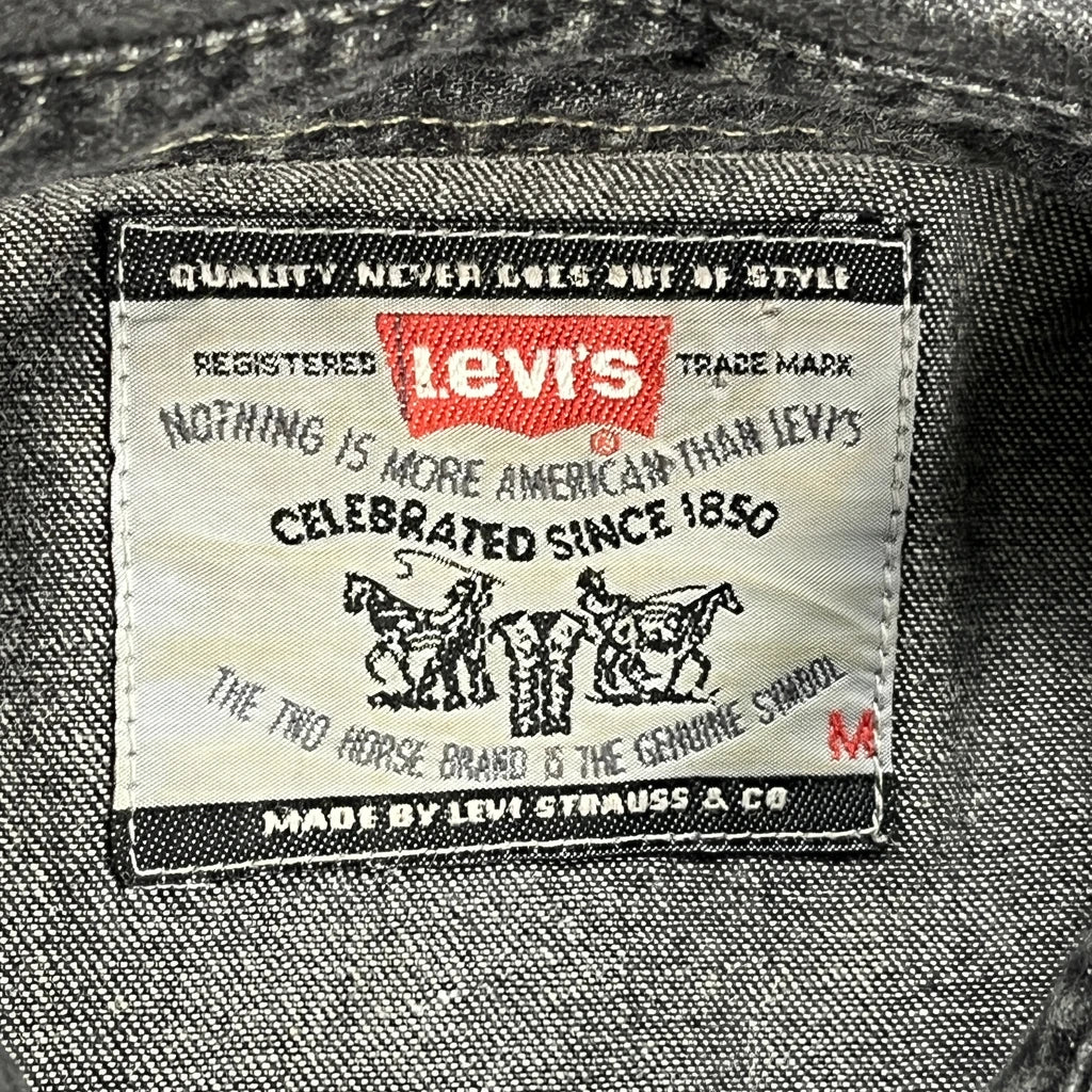 Levis Denim Shirt - Medium Grey Denim - Image 3