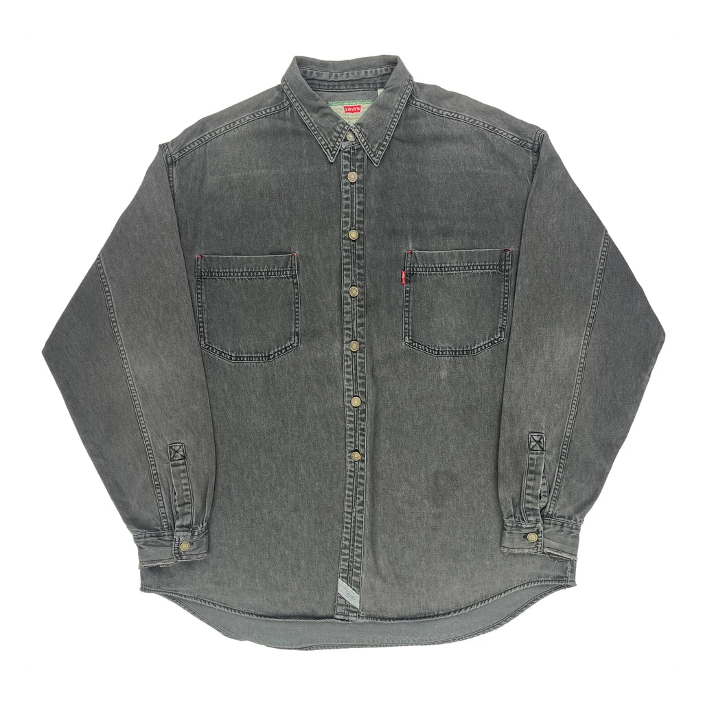 Levis Denim Shirt - XL Grey Cotton