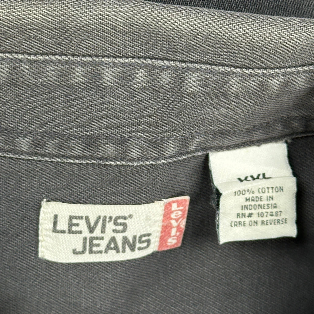 Levis Denim Shirt - 2XL Grey Cotton - Image 3