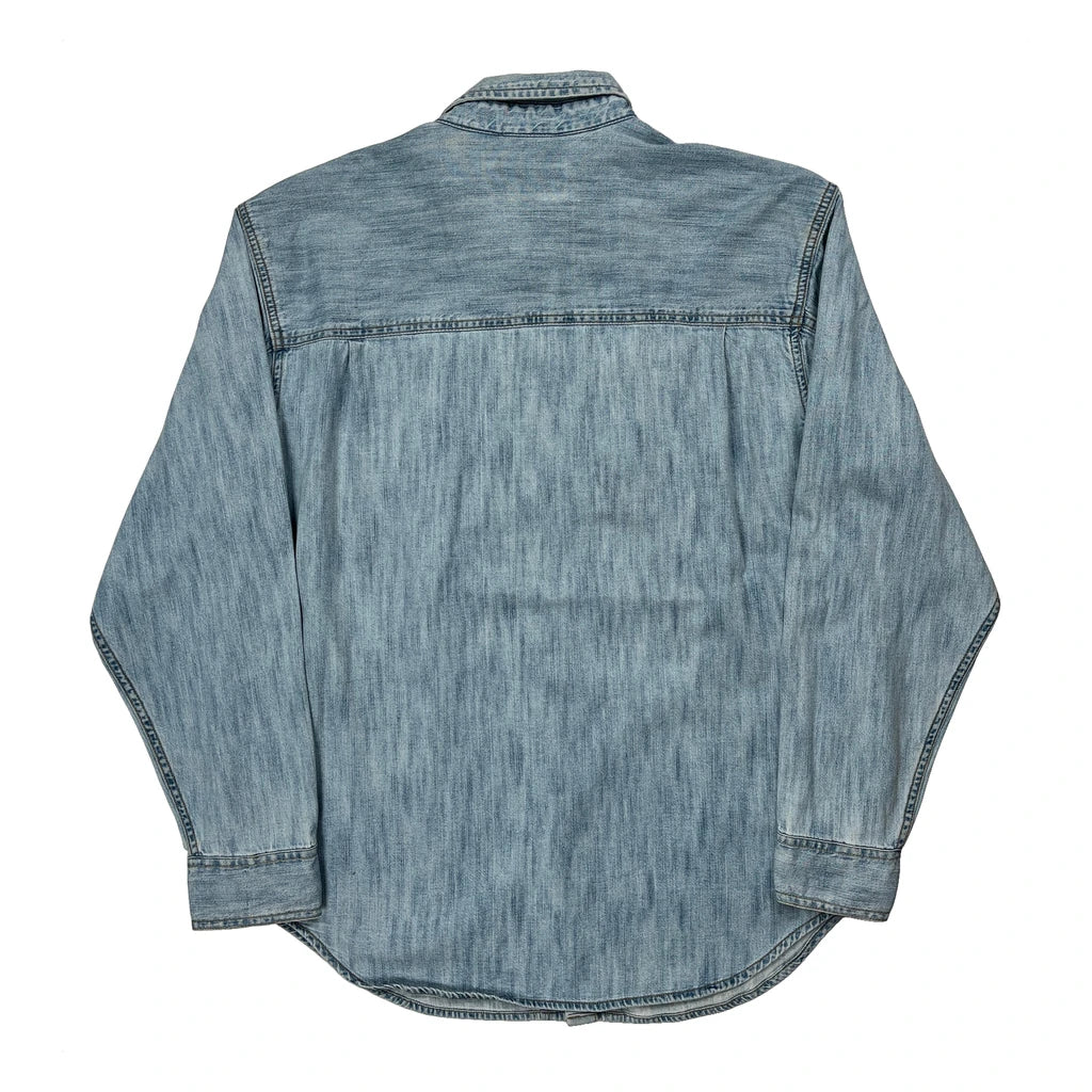 Levis Denim Shirt - Large Light Wash Cotton - Image 2