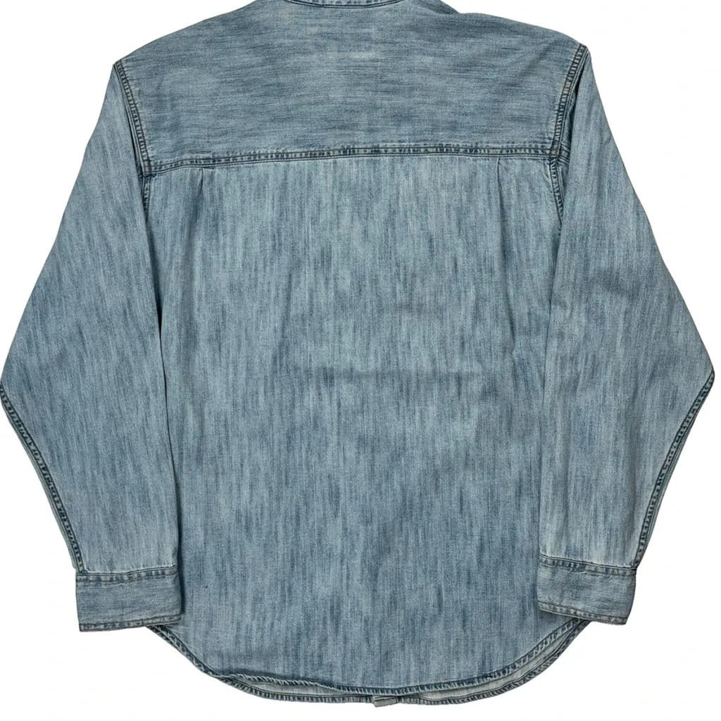 Levis Denim Shirt - Large Light Wash Cotton - Image 7