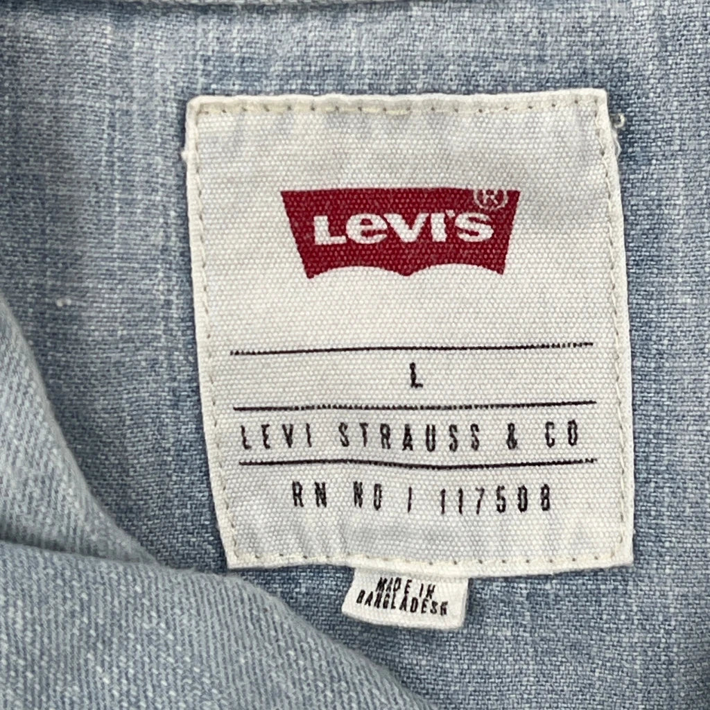Levis Denim Shirt - Large Light Wash Denim - Image 3