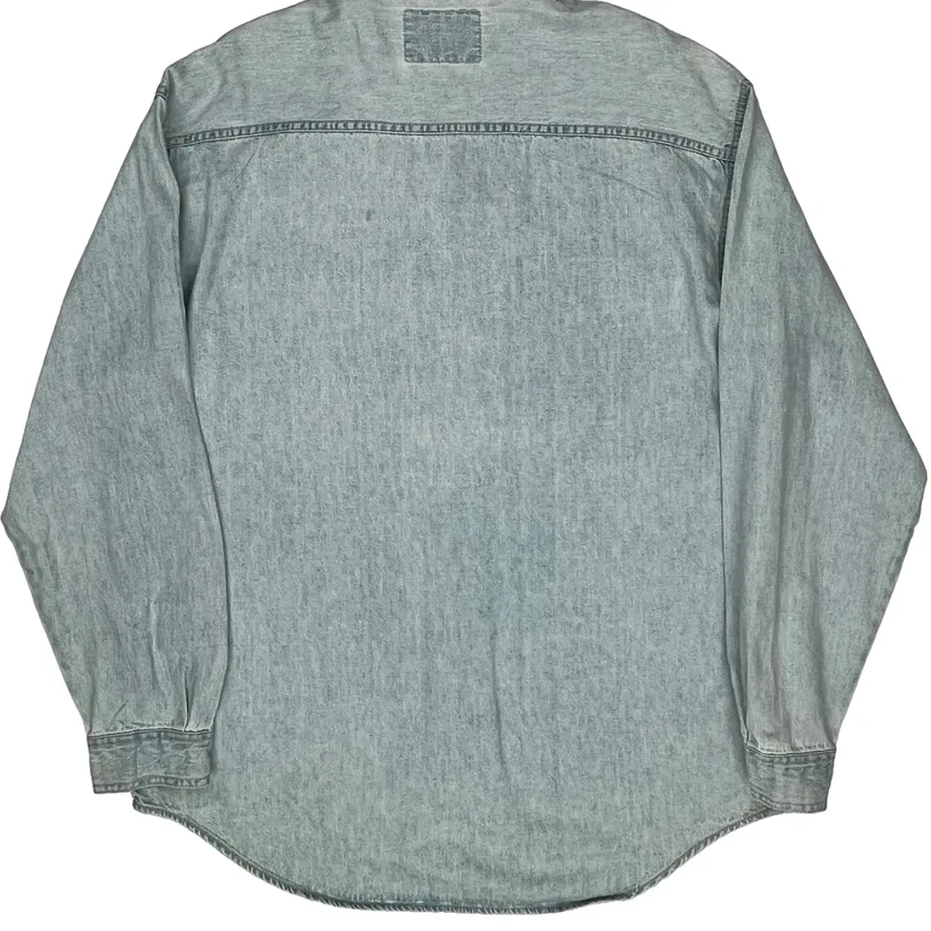 Levis Denim Shirt - Large Light Wash Cotton - Image 7
