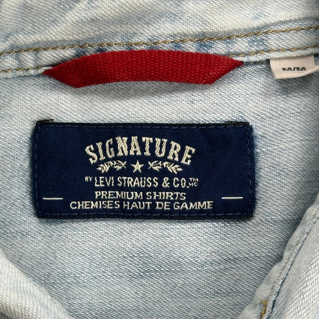 Levis Denim Shirt - Medium Light Wash Denim - Image 3