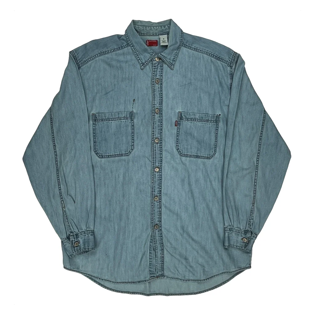 Levis Denim Shirt - Medium Light Wash Cotton