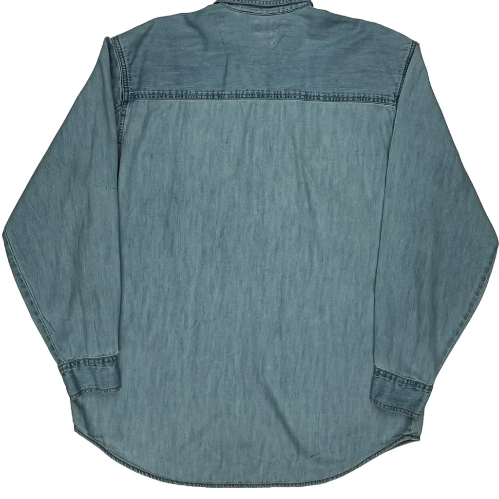 Levis Denim Shirt - Medium Light Wash Cotton - Image 6