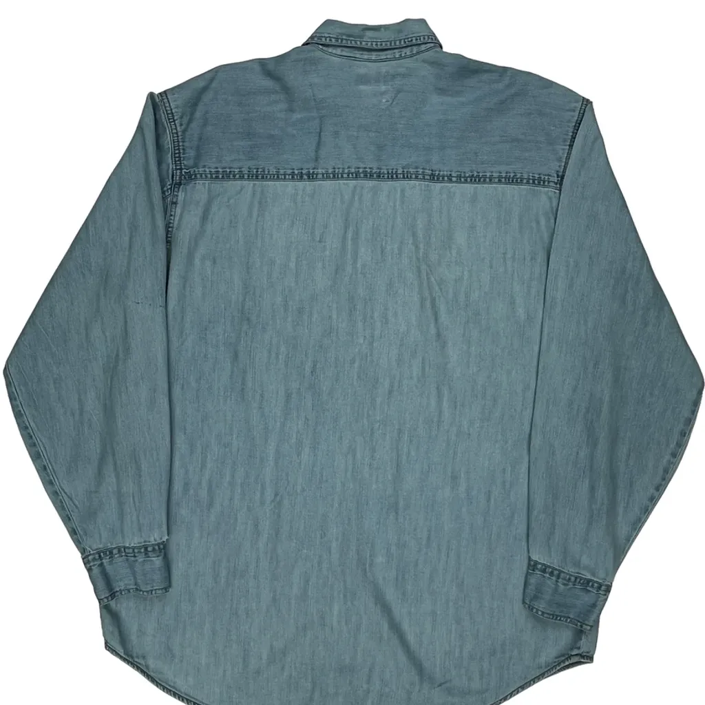 Levis Denim Shirt - Medium Light Wash Cotton - Image 7