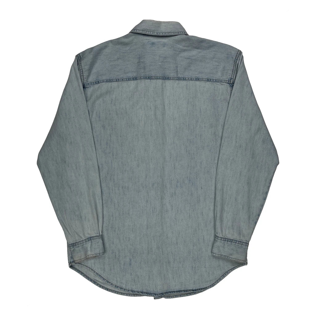 Levis Denim Shirt - Medium Light Wash Cotton - Image 2
