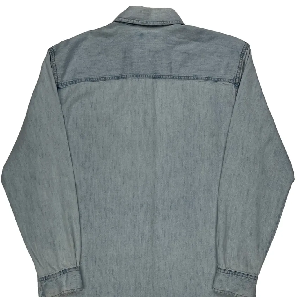 Levis Denim Shirt - Medium Light Wash Cotton - Image 7