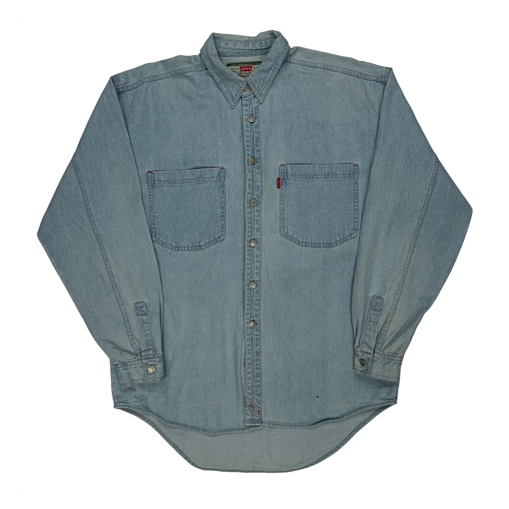 Levis Denim Shirt - Medium Light Wash Cotton