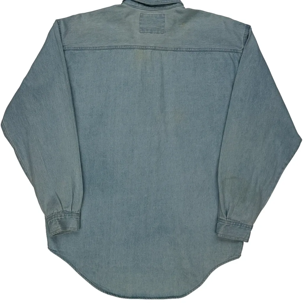 Levis Denim Shirt - Medium Light Wash Cotton - Image 7