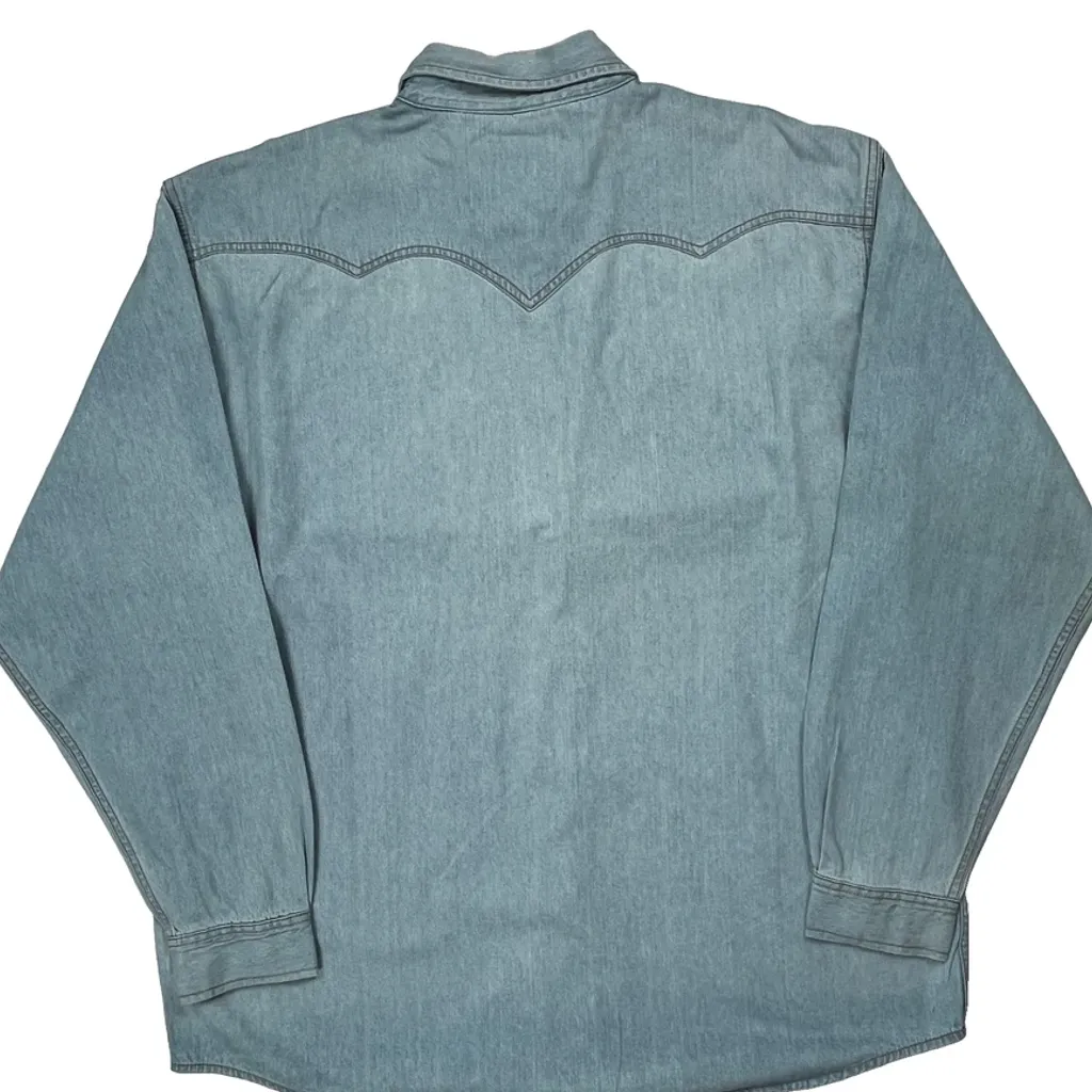 Levis Denim Shirt - XL Light Wash Cotton - Image 6