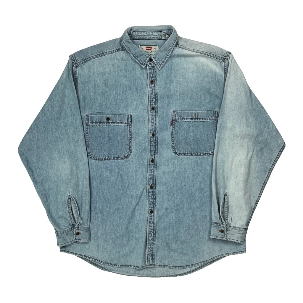Levis Denim Shirt - XL Light Wash Denim