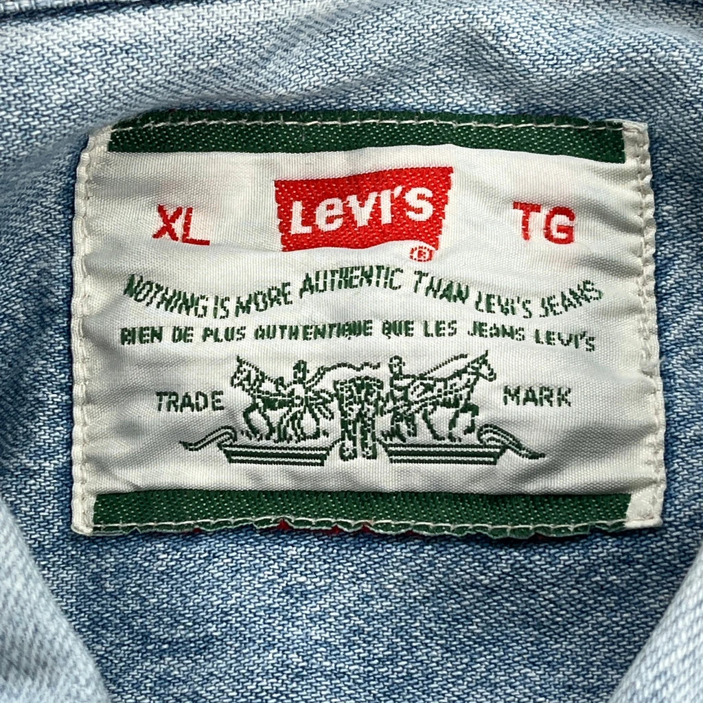 Levis Denim Shirt - XL Light Wash Denim - Image 3