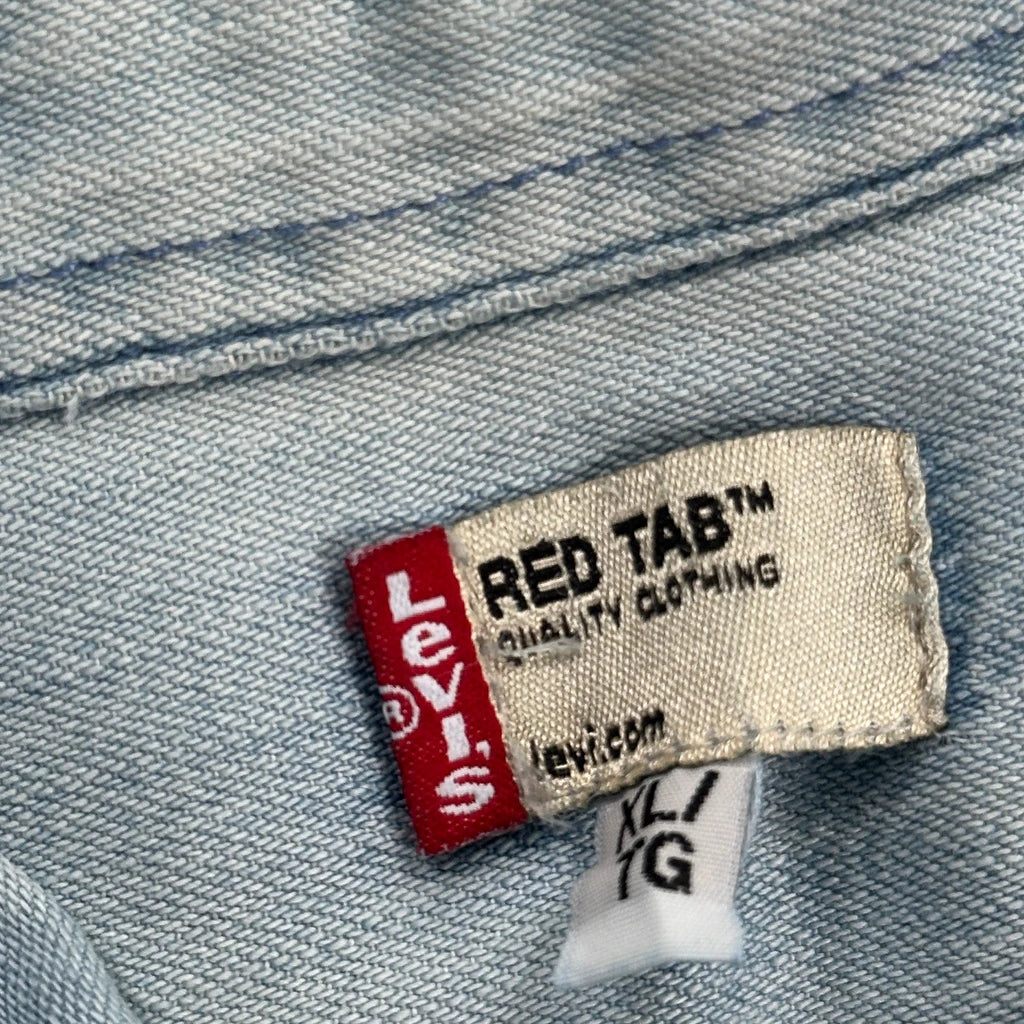 Levis Denim Shirt - XL Light Wash Denim - Image 3