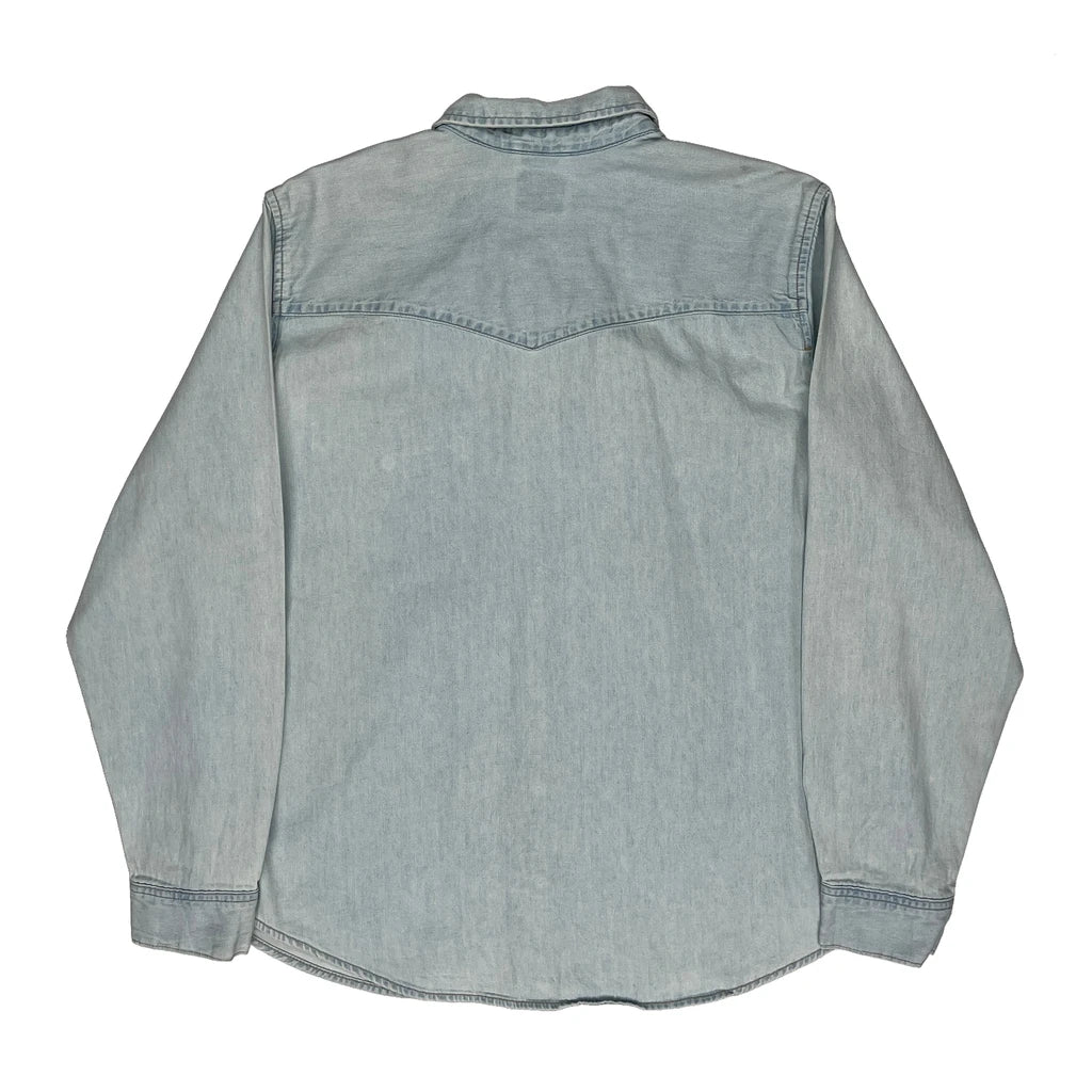 Levis Denim Shirt - 2XL Light Wash Denim - Image 2