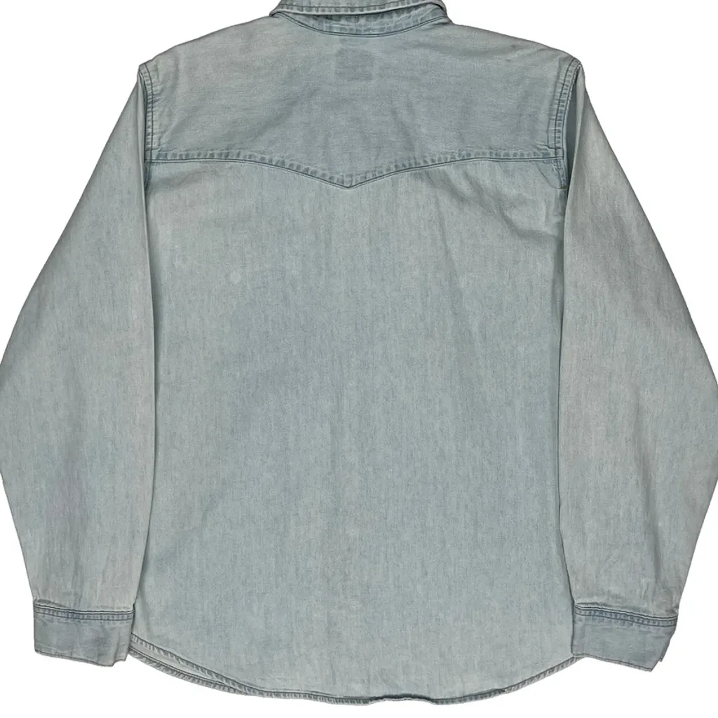Levis Denim Shirt - 2XL Light Wash Denim - Image 6