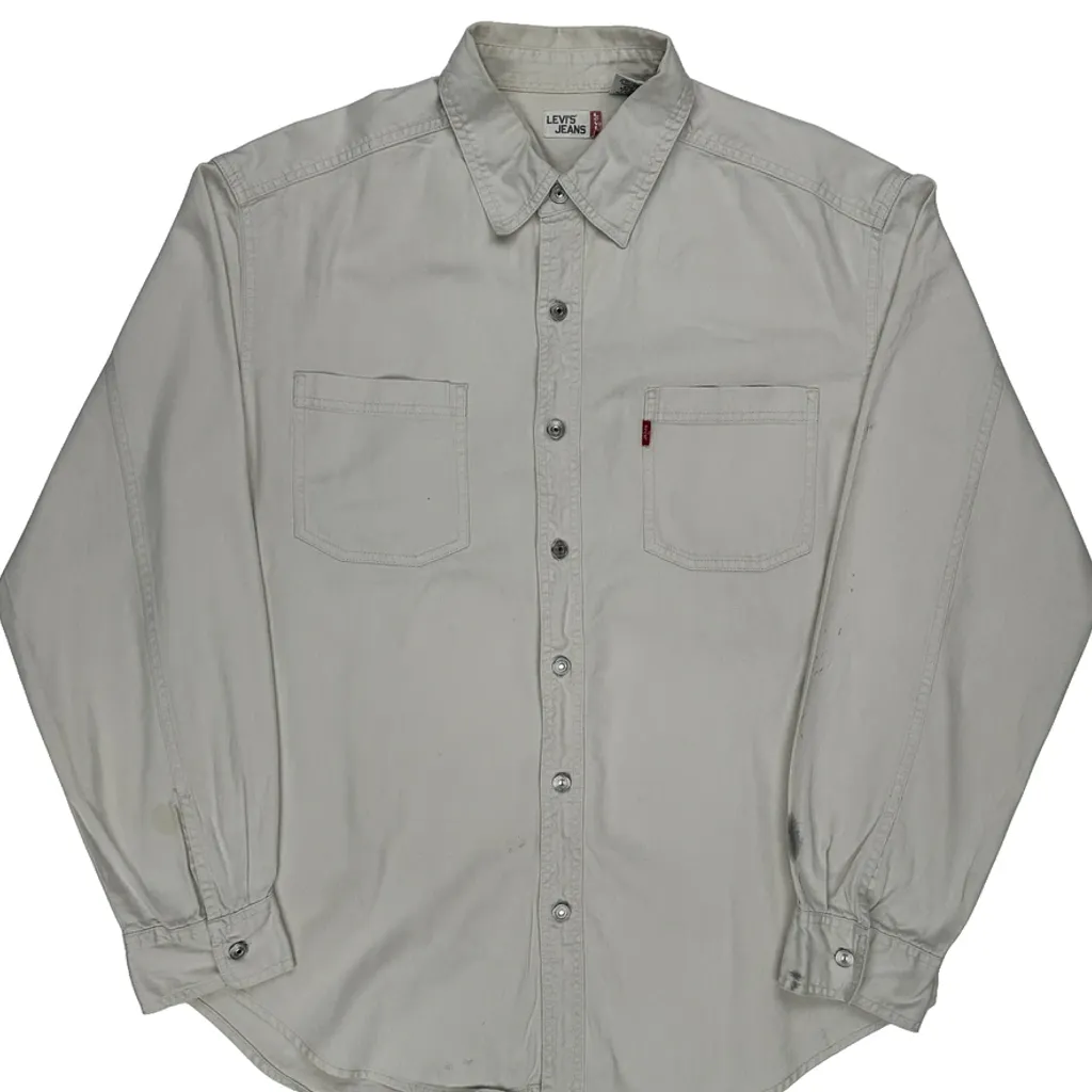 Levis Denim Shirt - Large White Cotton - Image 5