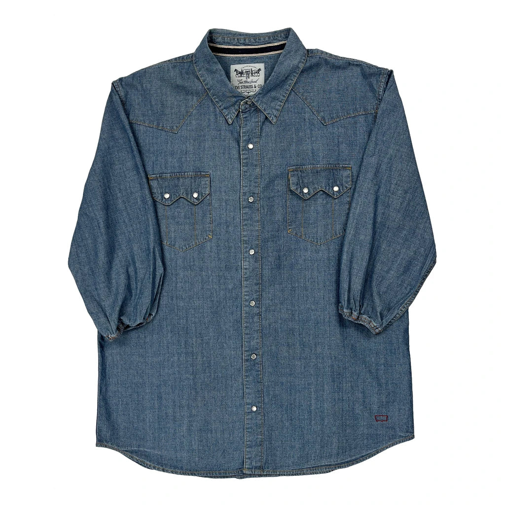 Levis Denim Shirt - XL Blue Cotton