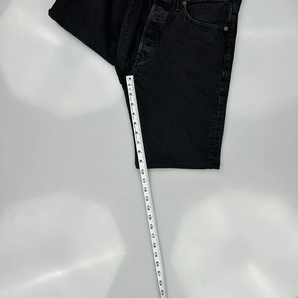 Levis Denim Shorts - 32W 11L Black Denim - Image 5