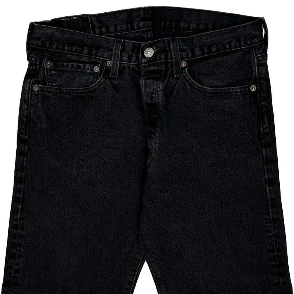 Levis Denim Shorts - 32W 11L Black Denim - Image 8