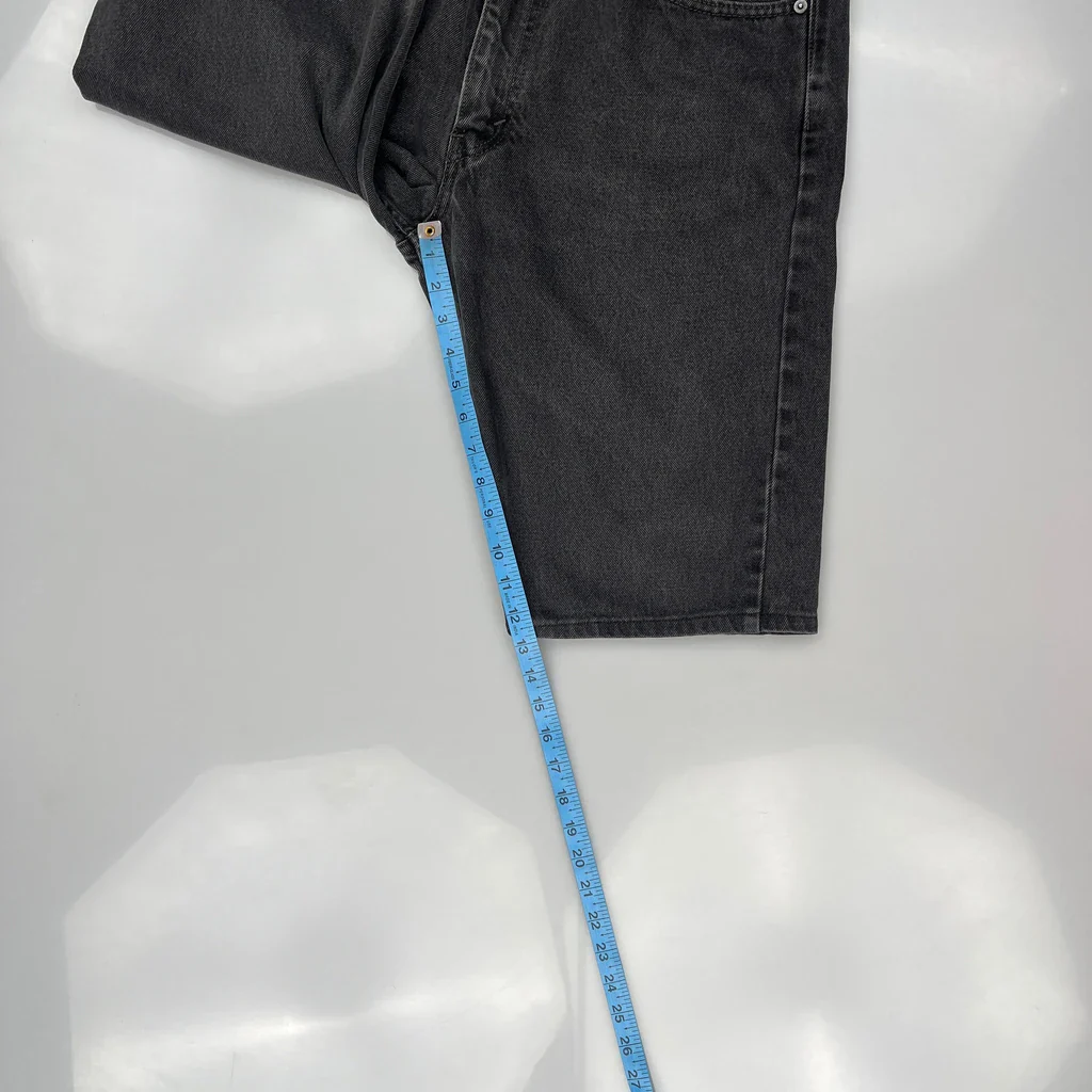 Levis Denim Shorts - 34W 11L Black Denim - Image 5