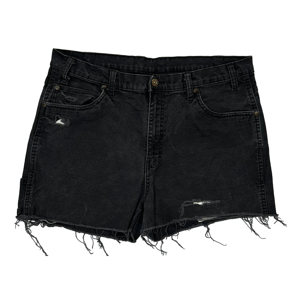 Levis Denim Shorts - 34W 3L Black Cotton - Image 2