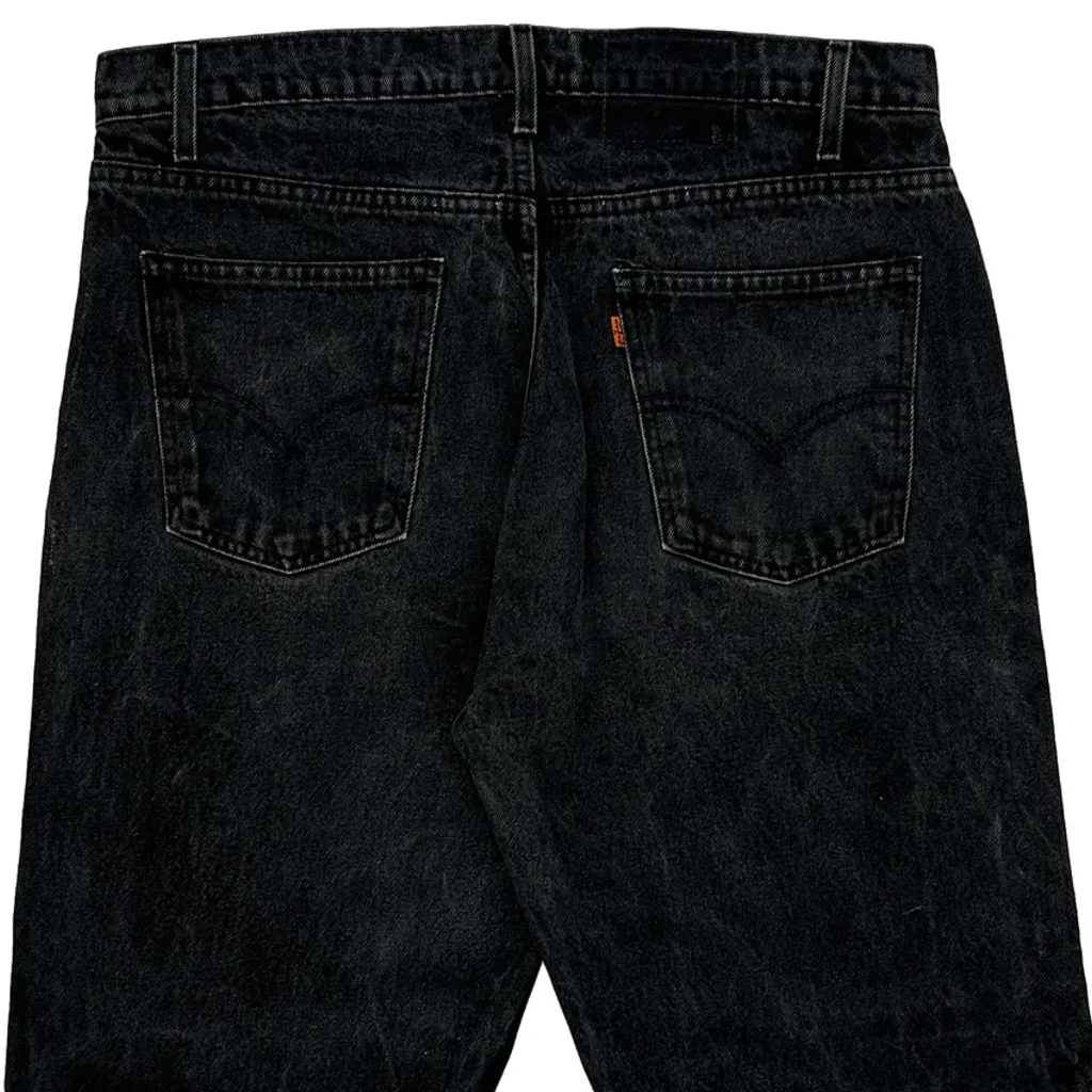 Levis Denim Shorts - 35W 11L Black Cotton - Image 8