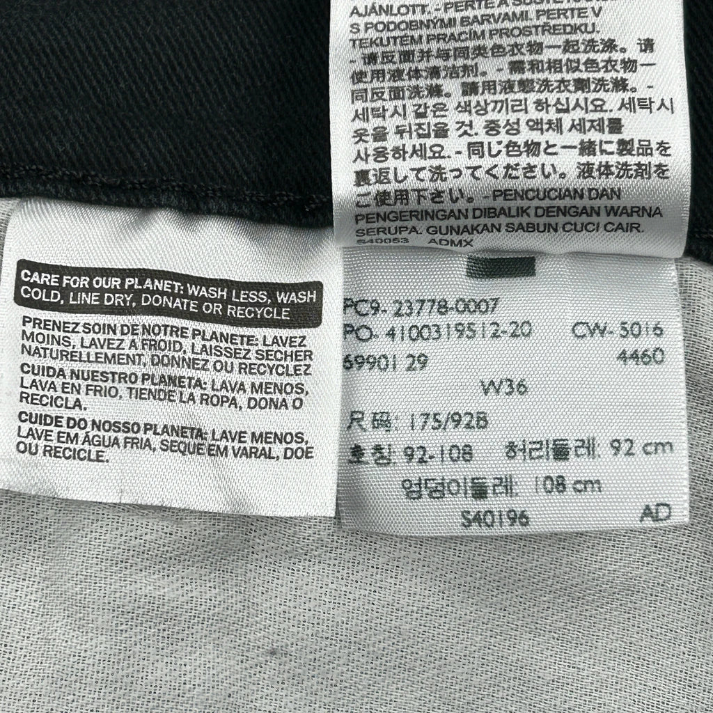 Levis Denim Shorts - 36W 11L Black Cotton - Image 6