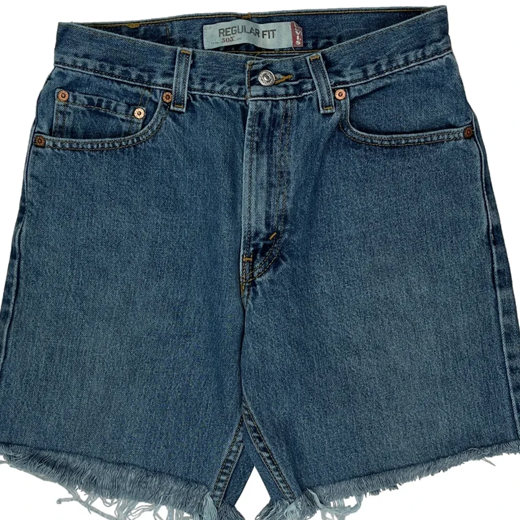 Levis Denim Shorts - 28W 9L Blue Cotton - Image 10