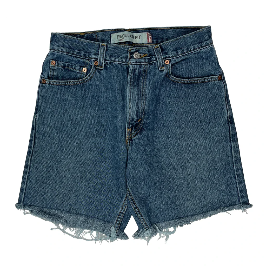 Levis Denim Shorts - 28W 9L Blue Cotton - Image 2