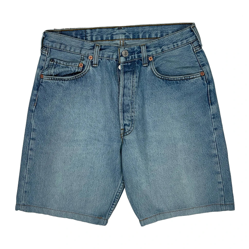 Levis Denim Shorts - 30W 10L Blue Denim - Image 2