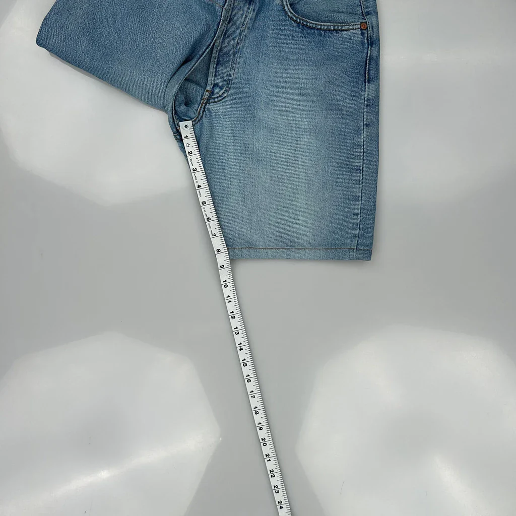 Levis Denim Shorts - 30W 10L Blue Denim - Image 5