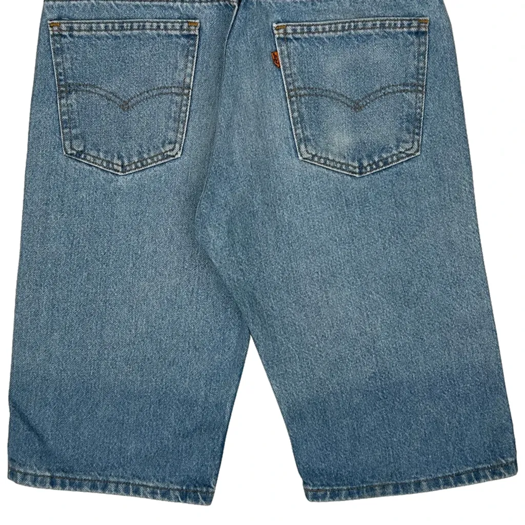 Levis Denim Shorts - 30W 12L Blue Denim - Image 6
