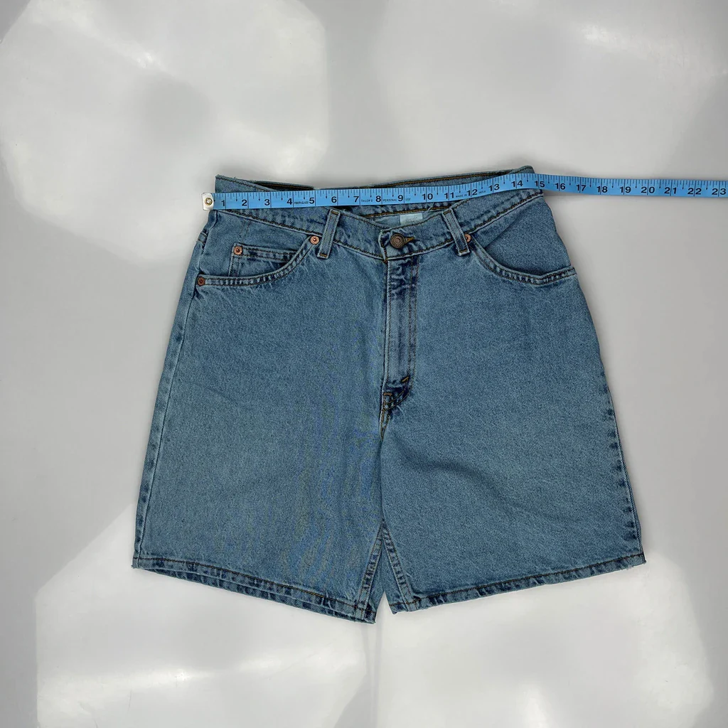 Levis Denim Shorts - 30W 9L Blue Denim - Image 3