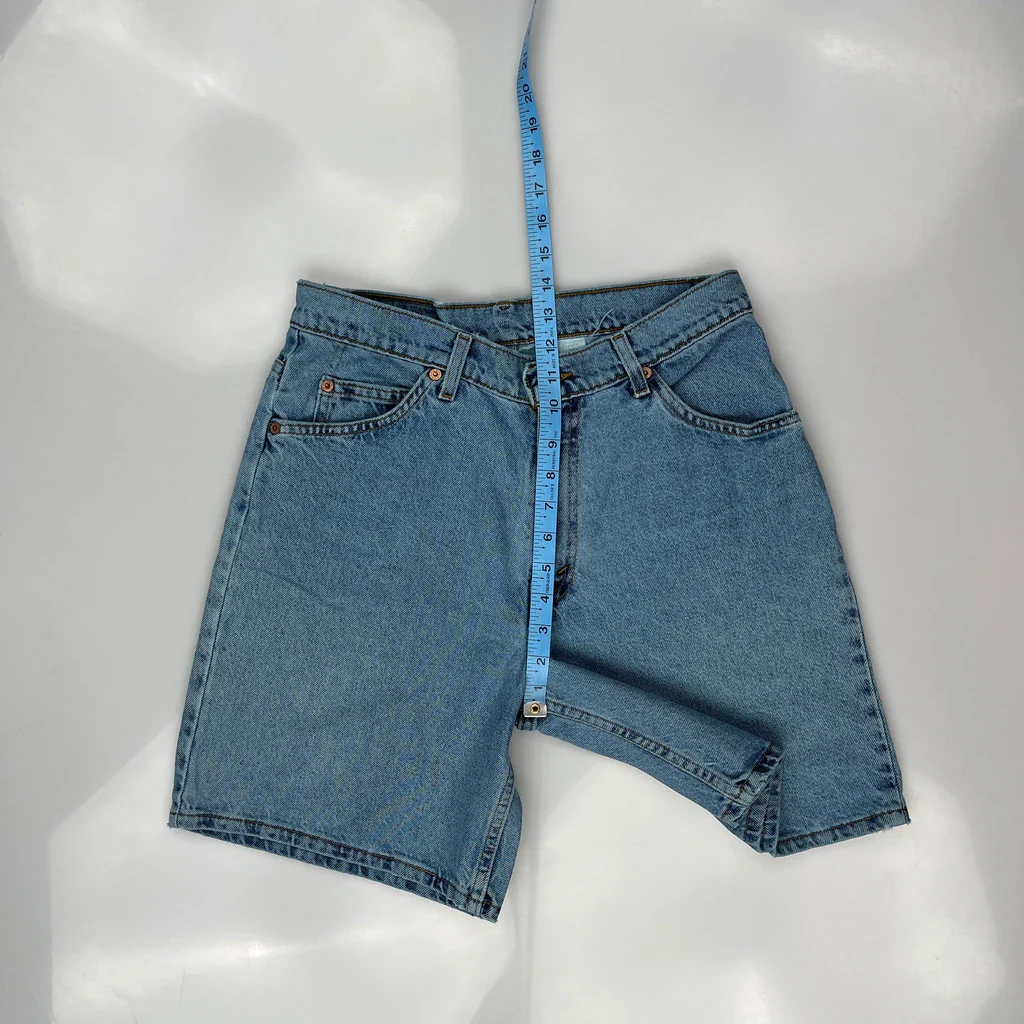 Levis Denim Shorts - 30W 9L Blue Denim - Image 4