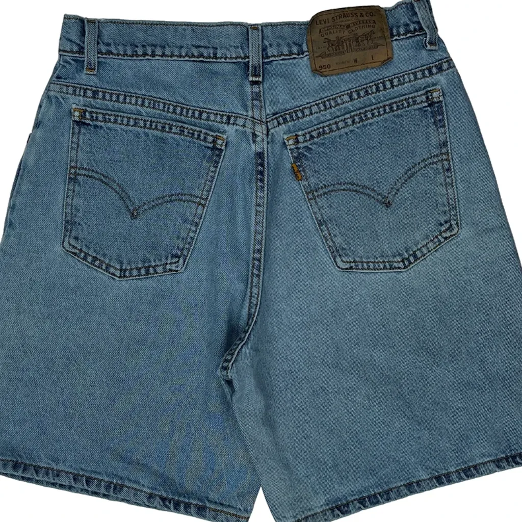 Levis Denim Shorts - 30W 9L Blue Denim - Image 7
