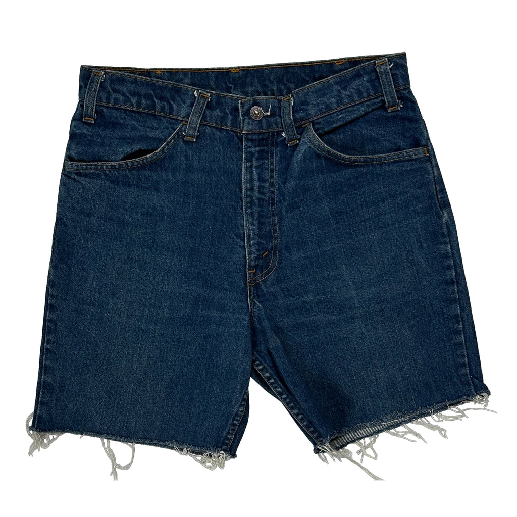 Levis Cut Off Denim Shorts - 30W 9L Blue Denim - Image 2