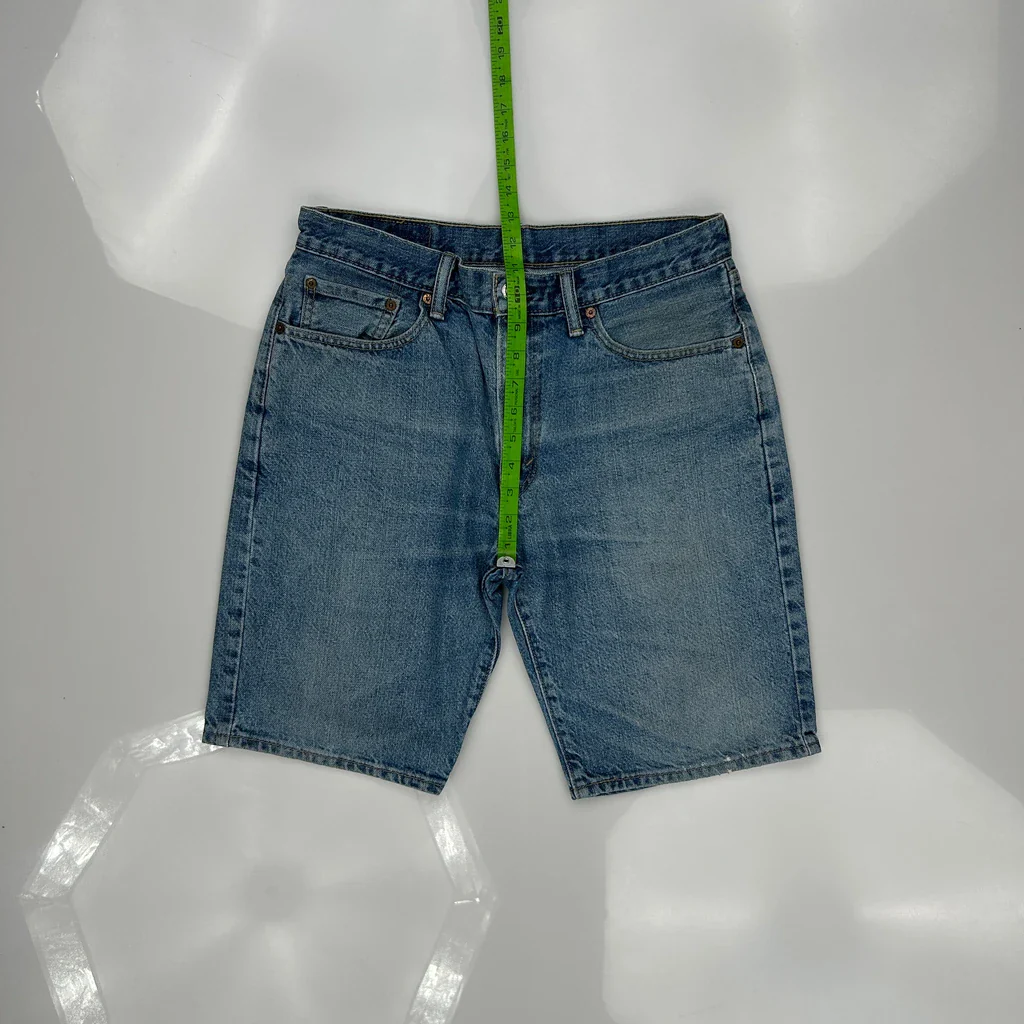 Levis Denim Shorts - 31W 10L Blue Denim - Image 4