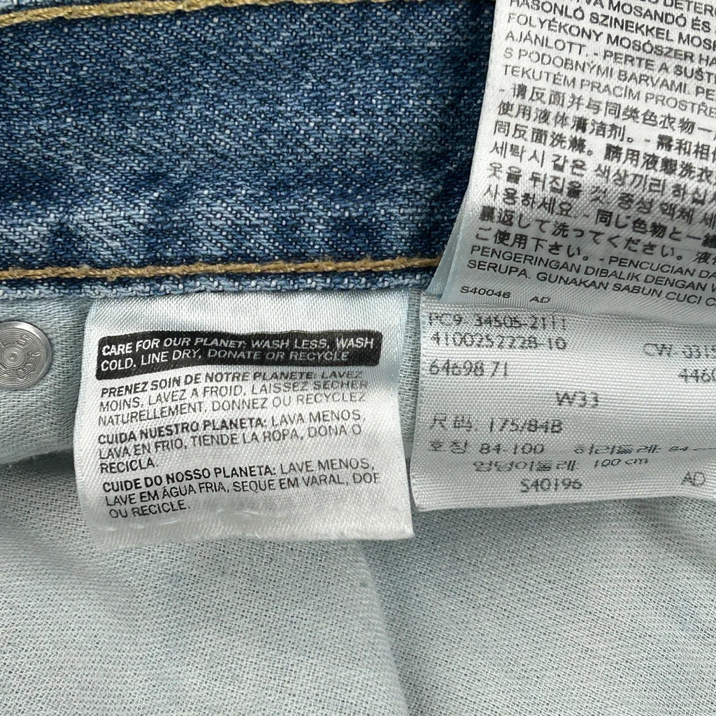 Levis Denim Shorts - 31W 10L Blue Denim - Image 6