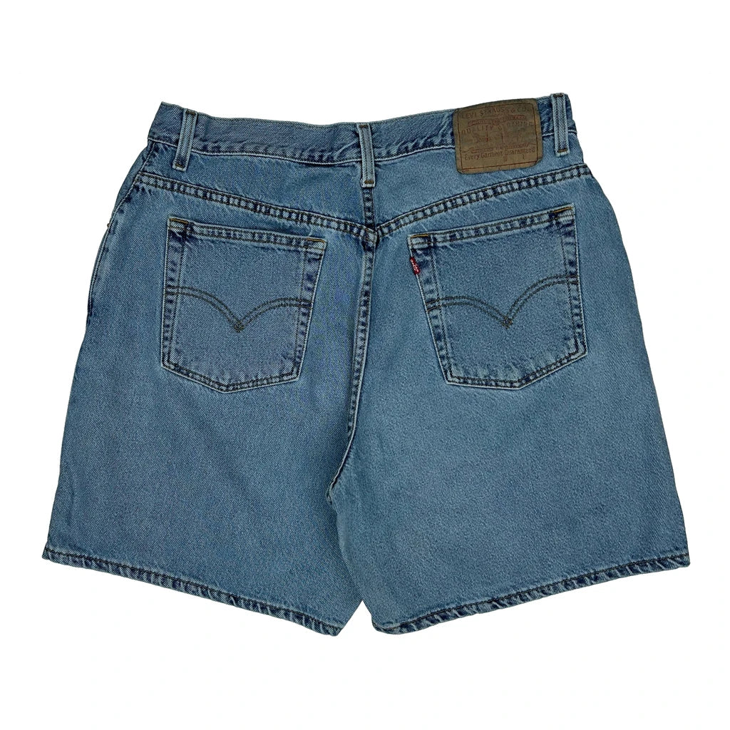 Levis Denim Shorts - 32W 9L Blue Denim