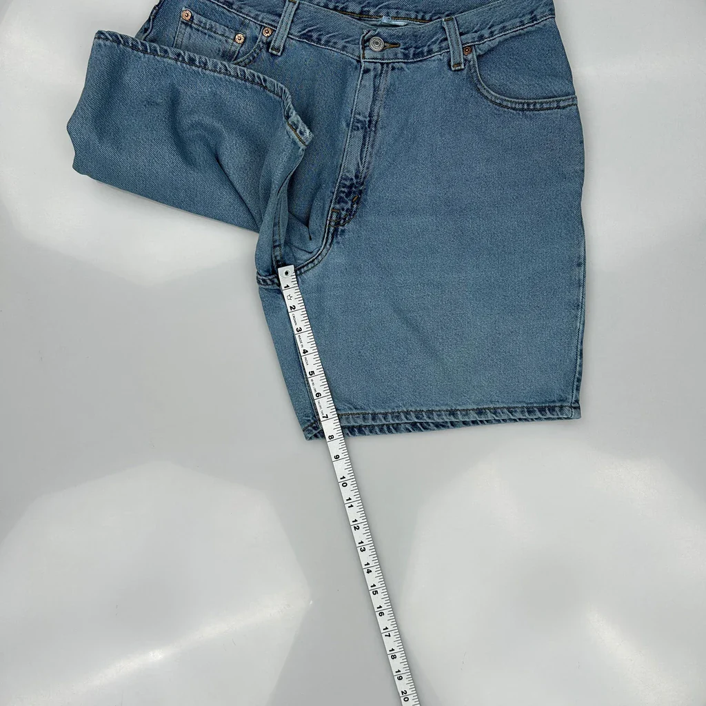 Levis Denim Shorts - 32W 9L Blue Denim - Image 5