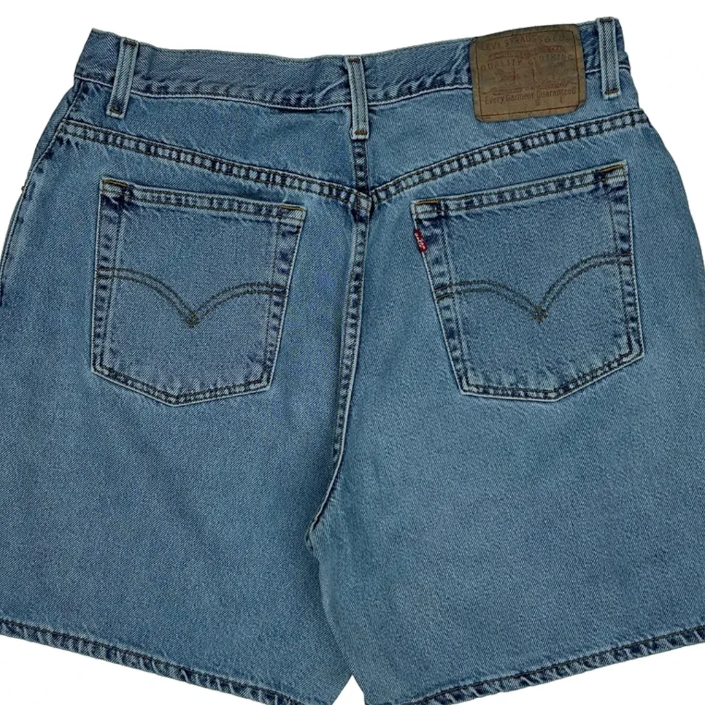 Levis Denim Shorts - 32W 9L Blue Denim - Image 7