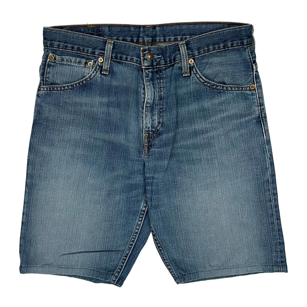 Levis Denim Shorts - 32W 10L Blue Denim - Image 2