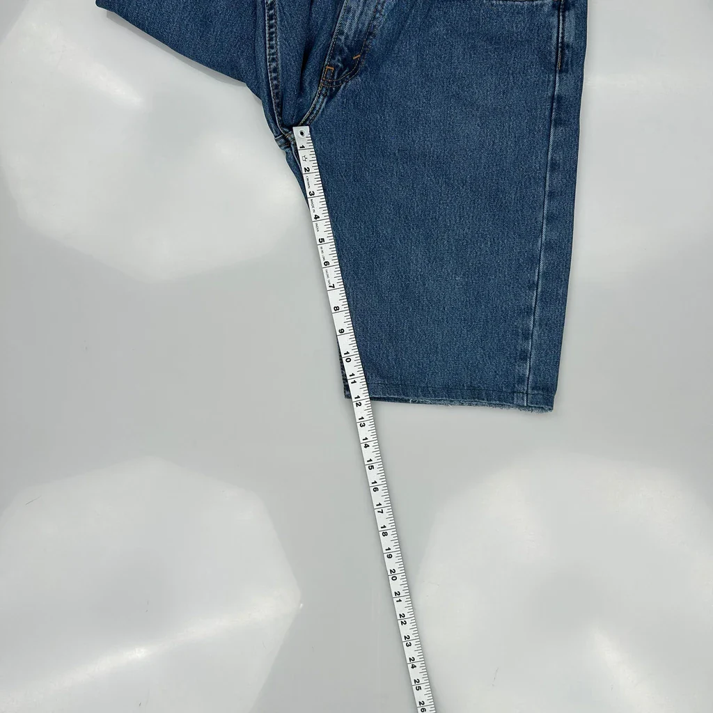 Levis Denim Shorts - 32W 11L Blue Denim - Image 5