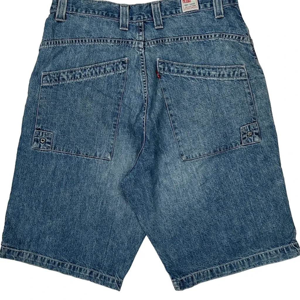 Levis Denim Shorts - 32W 12L Blue Denim - Image 7