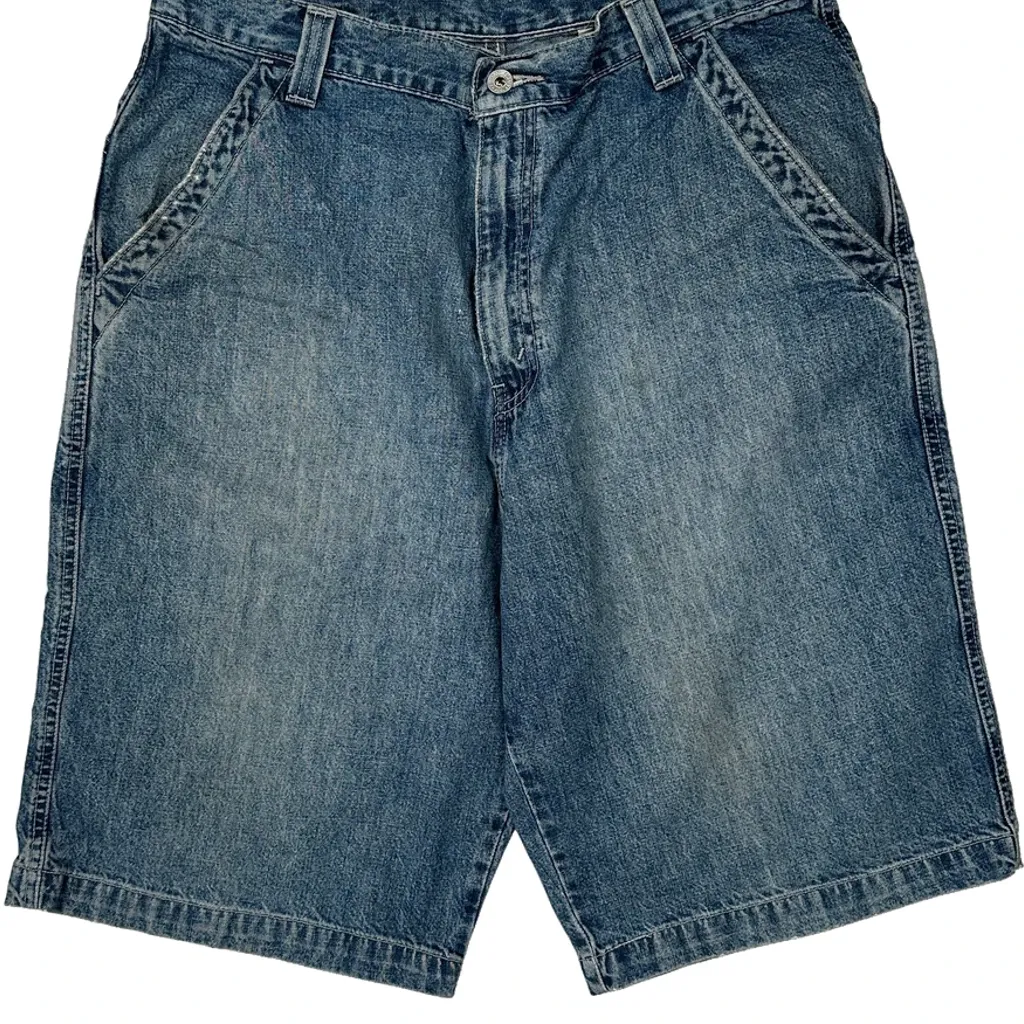 Levis Denim Shorts - 32W 12L Blue Denim - Image 9