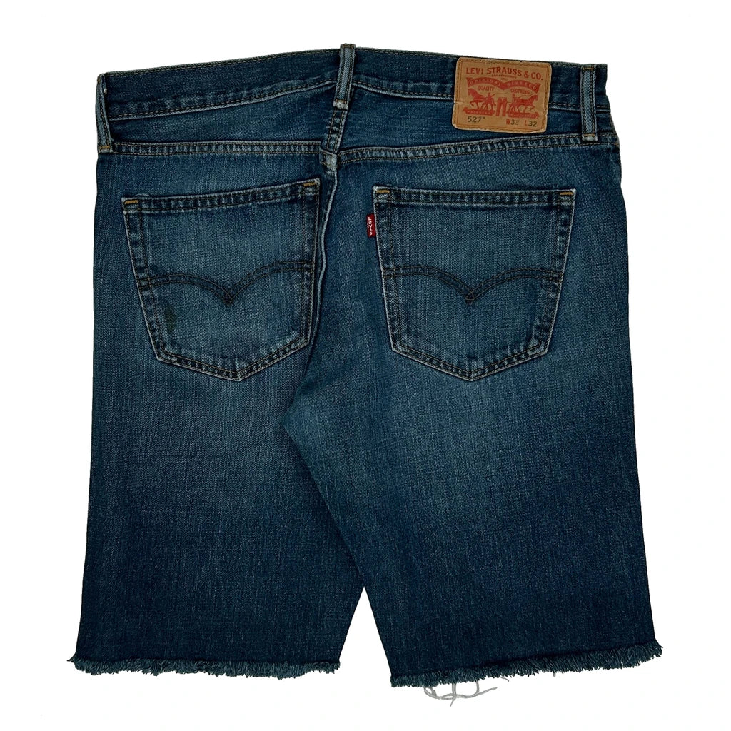 Levis Denim Shorts - 33W 10L Blue Cotton