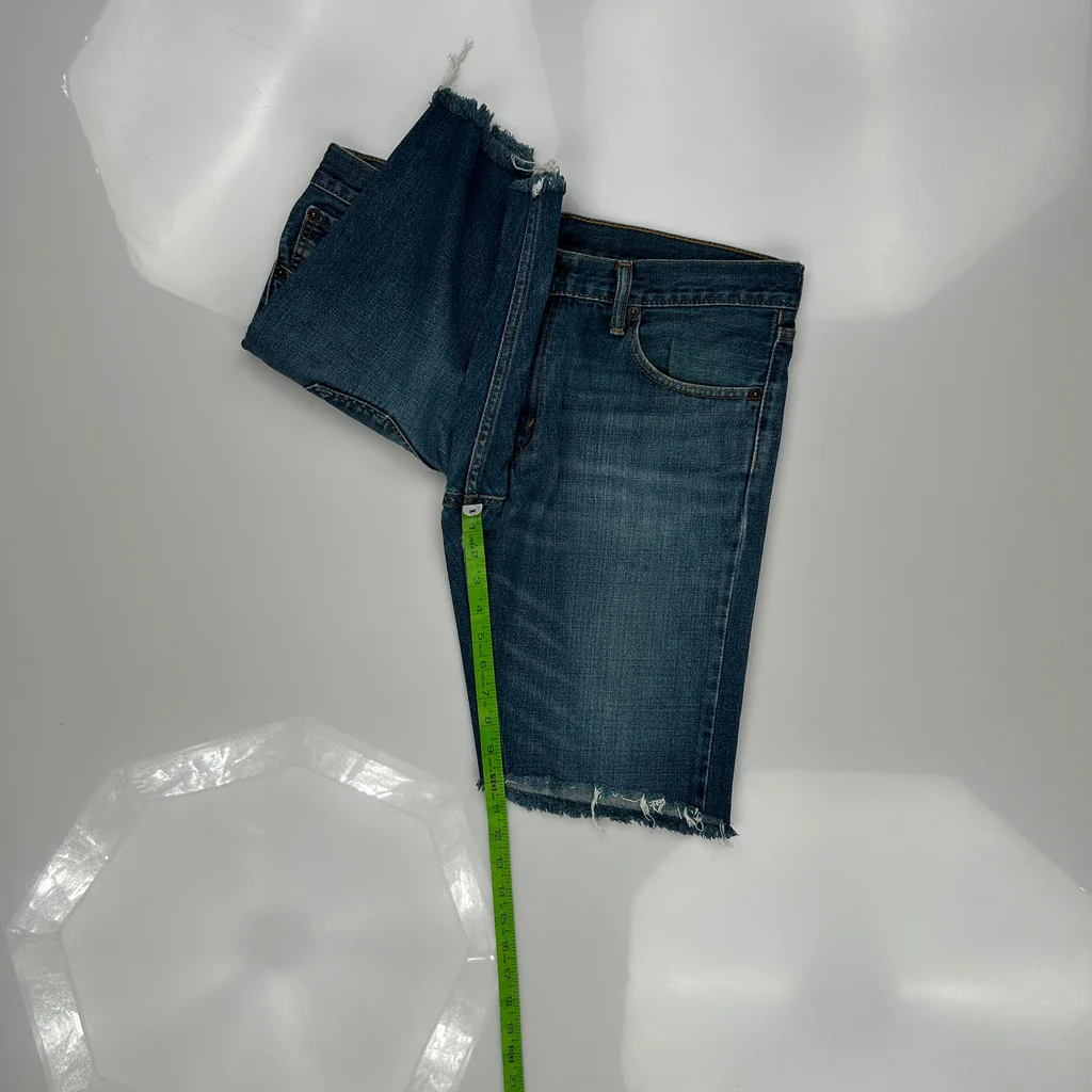 Levis Denim Shorts - 33W 10L Blue Cotton - Image 5